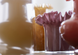 Madam Stoltz Glass Vase | paprika