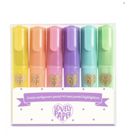 Djeco 6 mini pastel highlighters