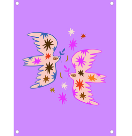 Tuinposter "Love birds"