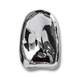 HKliving Glass sculpture A | chrome