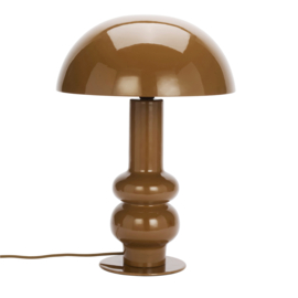 Madam Stoltz Enamel table lamp | almond