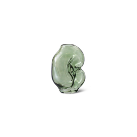 HKliving  Gleam glass small vase | olive