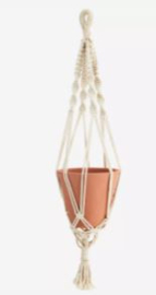 Madam Stoltz Hanging terracotta flower pot / Bloempothanger terracotta