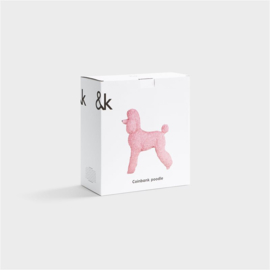 &Klevering Coinbank Poodle Standing Pink | Spaarpot poedel staand rose