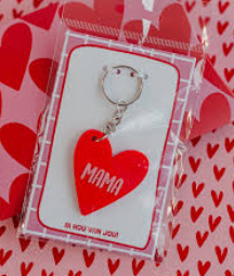 Kassaplan Sleutelhanger hartje "Mama"