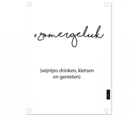 Label-R Tuinposter Buitengeluk | wit