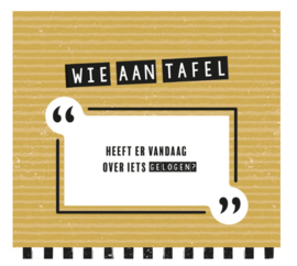 Wie aan tafel? Borreltijd