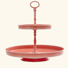 Rice Large Metal Etagere | coral