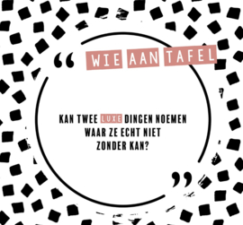 Wie aan Tafel? "Vriendinnen"