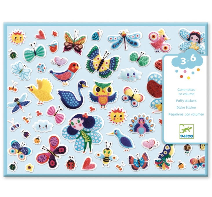 Djeco Reliefstickers "kleine vleugels" | 3 - 6 jaar
