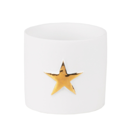 Räder Small Starlight Waxinelichtje met gouden ster | per stuk