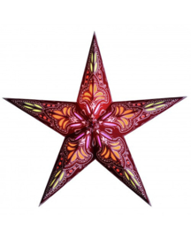Van Verre Starlightz Stars Ster Jaipur | rood/oranje