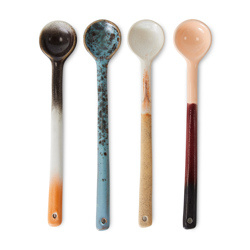 HKliving 70's Ceramics Spoons "Breeze" L set van 4