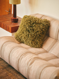 HKliving Fluffy Cushion | olive