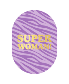 Kassaplan A6 Ansichtkaart "Super Woman"