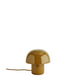 Madam Stoltz Enamel table lamp | dark mustard