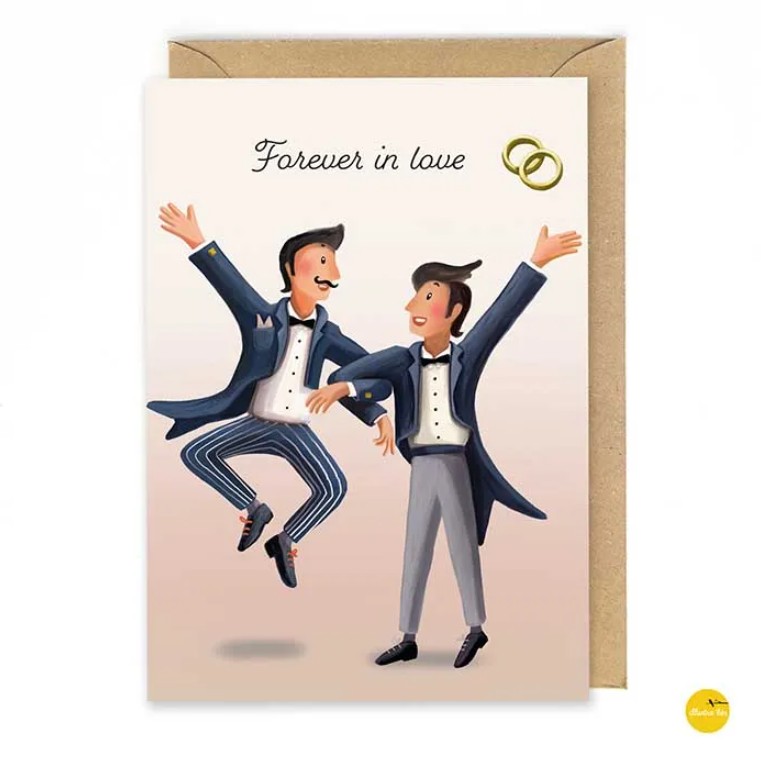 Wenskaart Forever in love