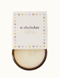 Zusss Geurkaarsje in wikkel "De allerliefste opa"