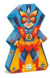 Djeco Silhouet puzzel "Laser boy" 36 stukjes | 4+