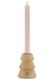 Zusss Houten kandelaar "Kerstboom" S | naturel