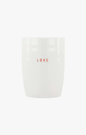 Zusss Koffiemok "Love" | wit rood
