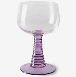 HKliving Swirl Wineglass High | Purple / gedraaid wijnglas | paars