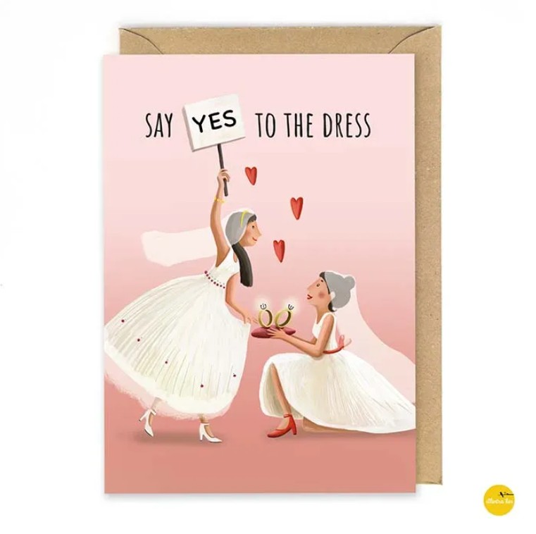 Wenskaart Say Yes to the dress