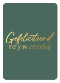 Kassaplan A6 Ansichtkaart "Gefeliciteerd met jouw verjaardag"