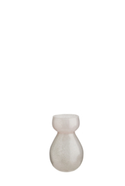 Madam Stoltz Hyacinth glass vase | pink luster