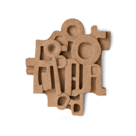 HKliving Wall sculpture "Brutalist" large