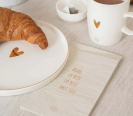 Zusss Servetten "Mam, ik ben zo blij met jou" | offwhite