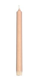 Rustik Lys Stearine Dinerkaars | pastel pink 2,2 x 28 cm