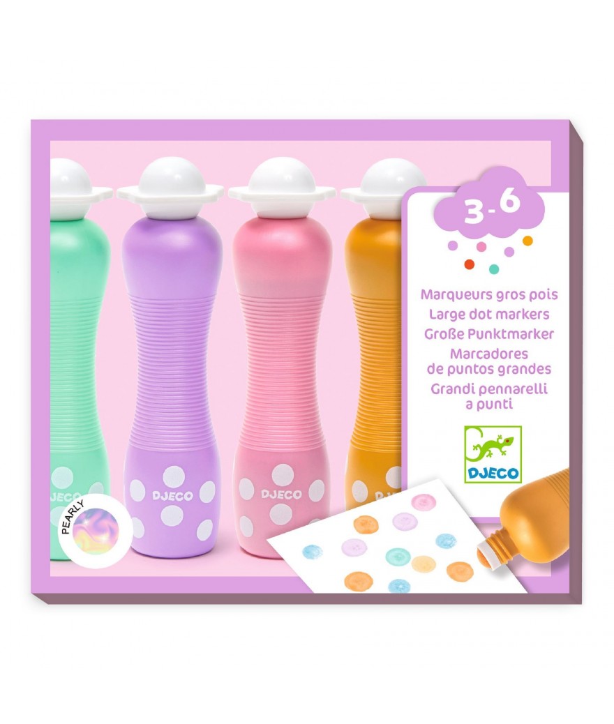 Djeco Grote Stippeltjesstiften "Parelmoer" | 3 - 6 jaar