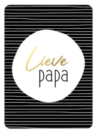 Kassaplan A6 Ansichtkaart "Lieve papa"