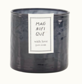 Zusss Waxinelicht Hammered | antraciet