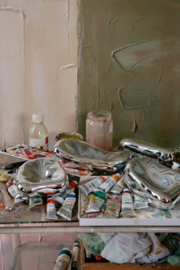 HKliving Glass sculpture A | chrome