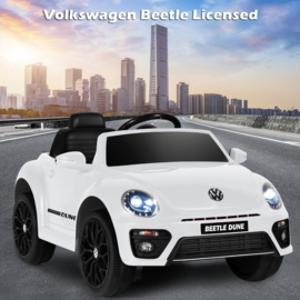 VW Beetle wit  12v met afstandsbediening