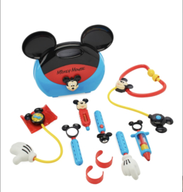 Mickey mouse  dokters tas incl accessoires  met licht en geluid