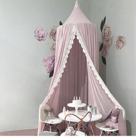 Prinsessen hemel/ tent... roze met kant romantiek