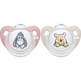 Disney winnie de pooh  spenen 2 stuks 0-6 mnd