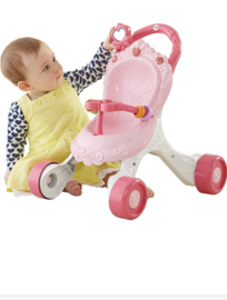 fisher price loopwagen 2021  / 1e poppenwagen met muziek