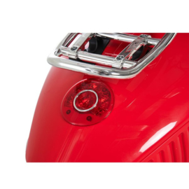 Vespa rood 6v met usb en verlichting( gratis windscherm )