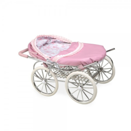 Spaanse luxe poppenwagen roze XL (4-9 jaar )