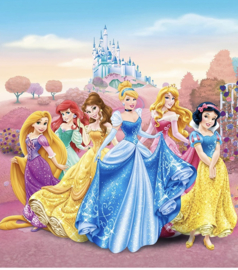 Disney behang Prinsessen 180 x 202 cm