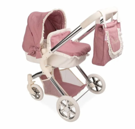 gebrek dat is alles Patch Spaanse luxe poppenwagen roze crème M 2021 | Poppen, poppenwagens en poppen  accessoires | Www.babyperfect.nl