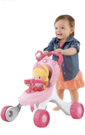 fisher price loopwagen 2021  / 1e poppenwagen met muziek