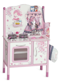 Houten speelgoed keuken roze maria incl accessoires