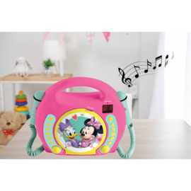 Minnie mouse Radio cd speler met 2 microfoons