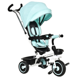 2 in 1 buggy / driewieler fiets mint