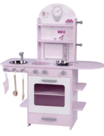 Houten speelgoed keuken incl accessoires rose